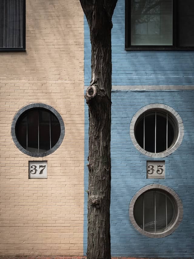 multicolored building