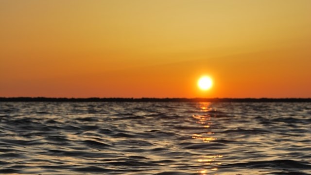 picture of a beach sunset